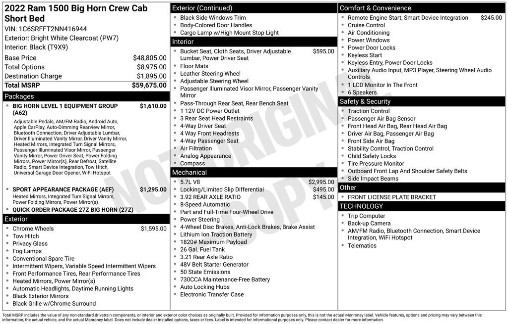 Used 2022 RAM 1500 Big Horn image 48