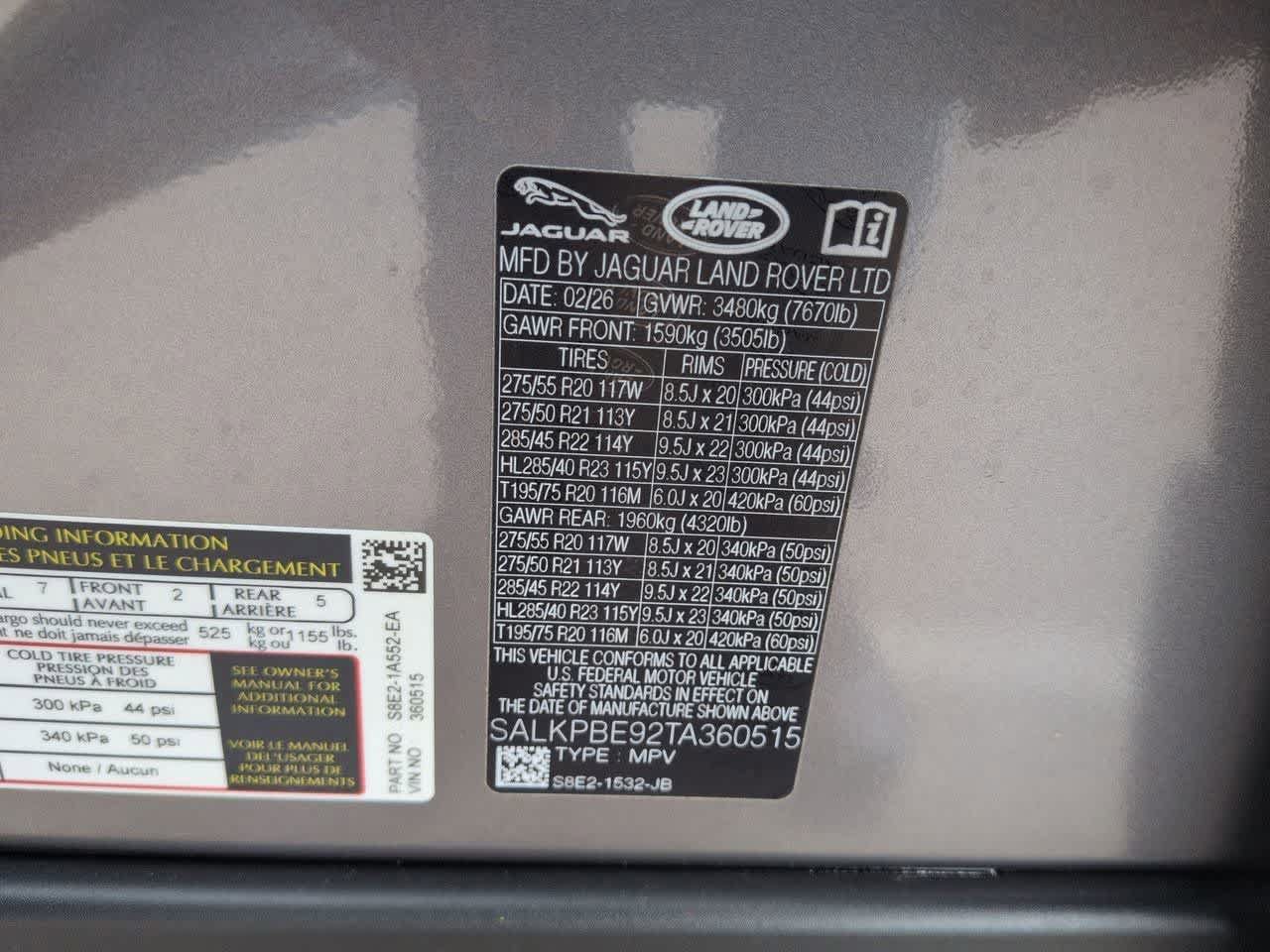 New 2026 Land Rover Range Rover Long Wheelbase SE AWD/4WD image 39