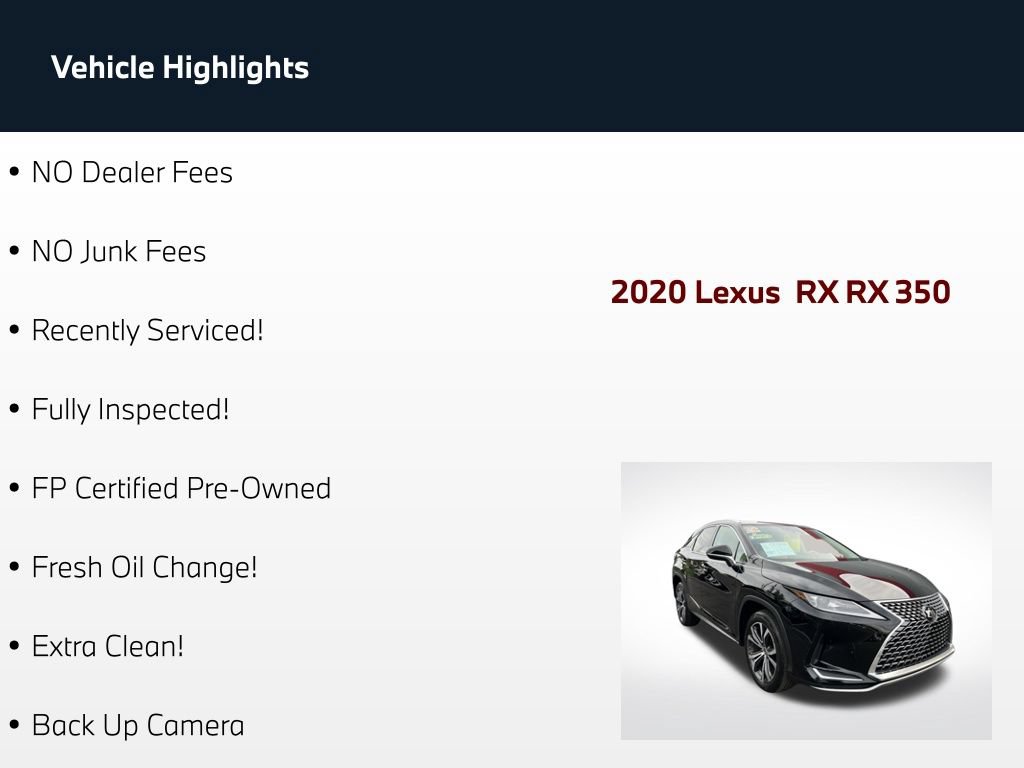 Used 2020 Lexus RX 350 FWD w/ Premium Package image 57