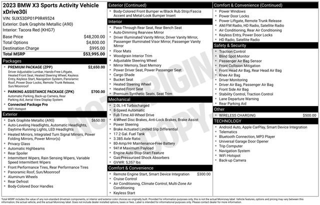 Used 2023 BMW X3 xDrive30i image 4