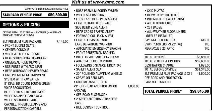 Used 2021 GMC Sierra 1500 SLT w/ SLT Premium Plus Package image 2