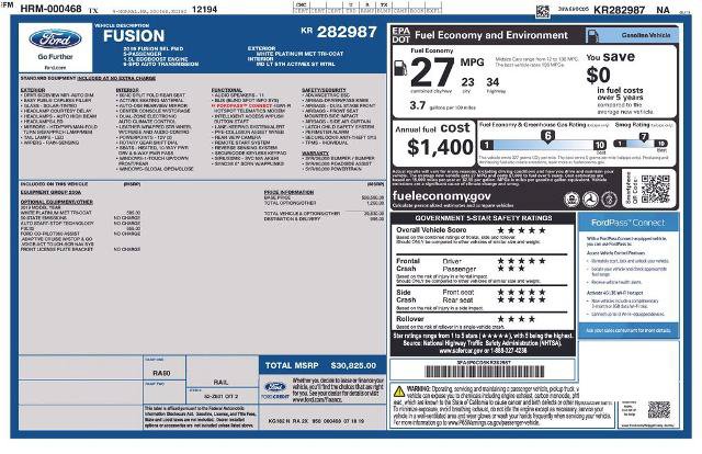 Certified 2019 Ford Fusion SEL FWD image 38