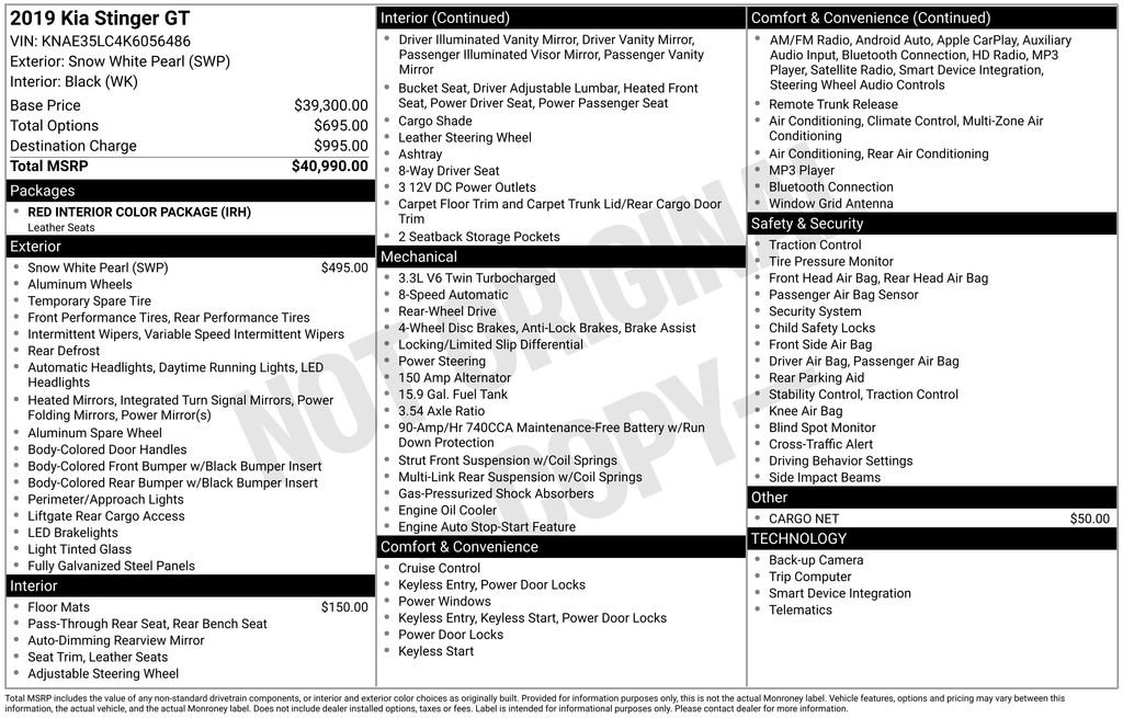 Used 2019 Kia Stinger GT image 3