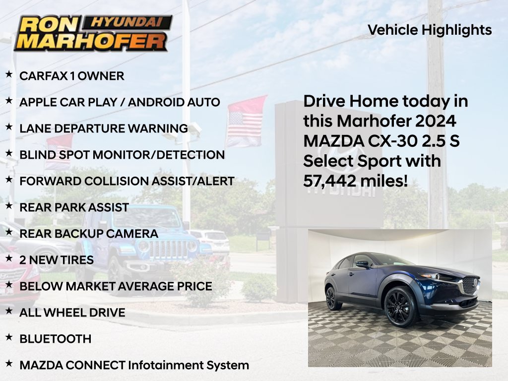 Used 2024 MAZDA CX-30 AWD 2.5 S w/ Select Sport Pkg image 14