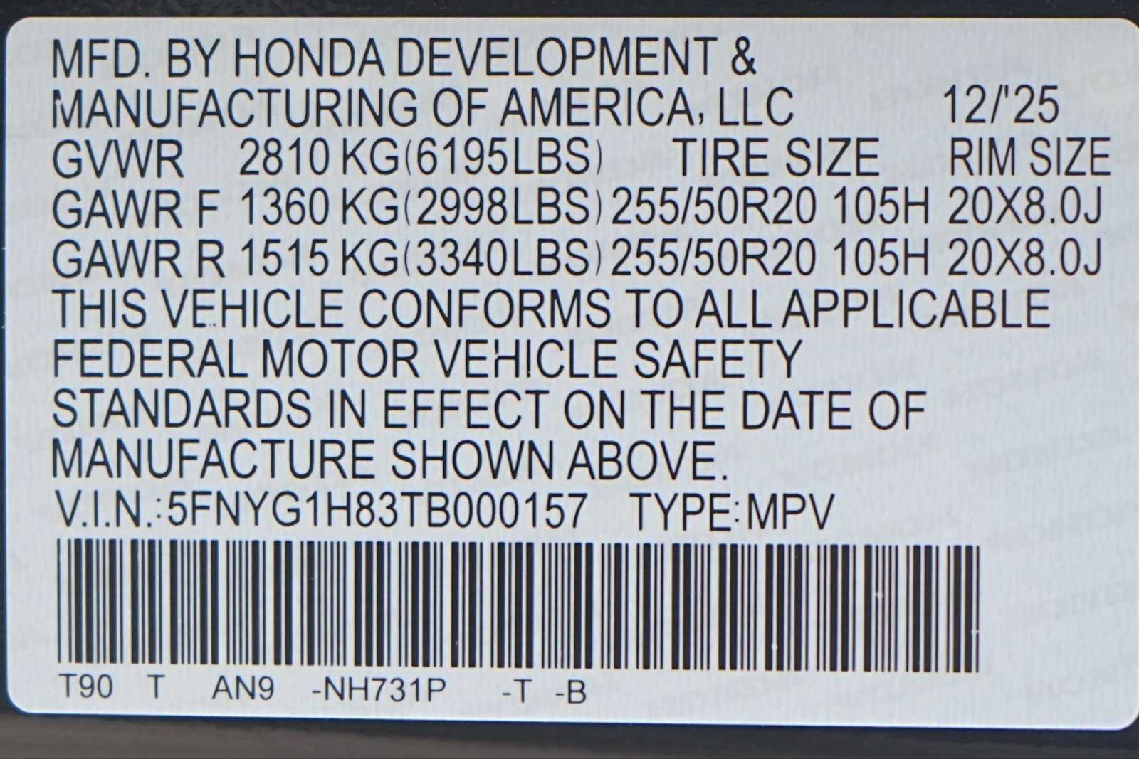 Certified 2026 Honda Pilot Elite image 30