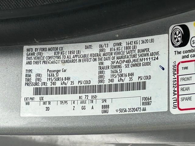 Used 2014 Ford Fiesta SE w/ Equipment Group 201A FWD image 15