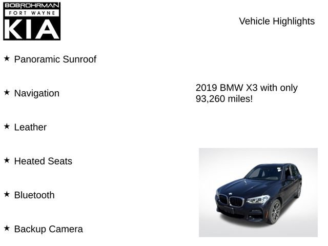 Used 2019 BMW X3 sDrive30i w/ M Sport Package RWD image 8
