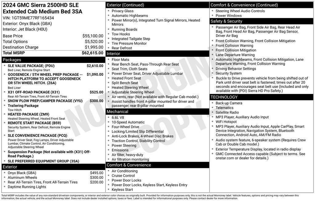 Used 2024 GMC Sierra 2500 SLE w/ SLE Value Package; AWD/4WD image 20