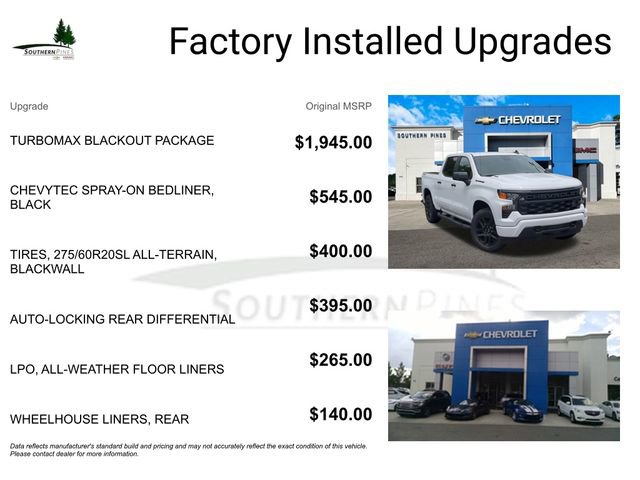 New 2025 Chevrolet Silverado 1500 Custom w/ Turbomax Blackout Package image 6