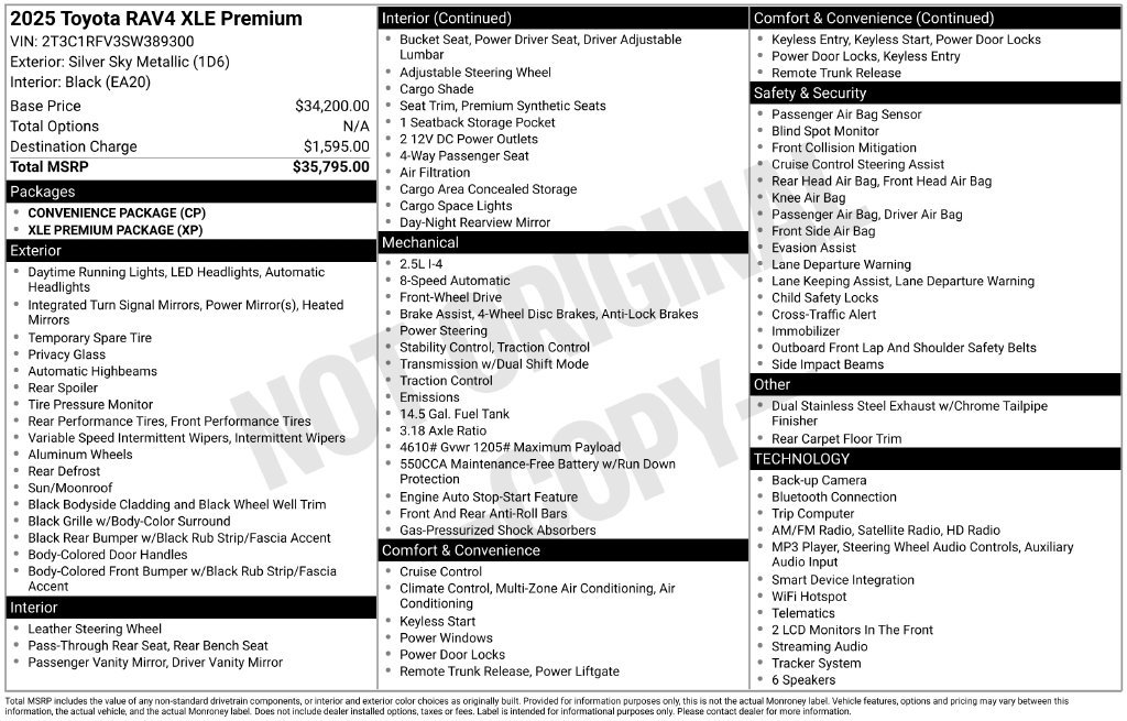 Used 2025 Toyota RAV4 XLE Premium FWD image 34