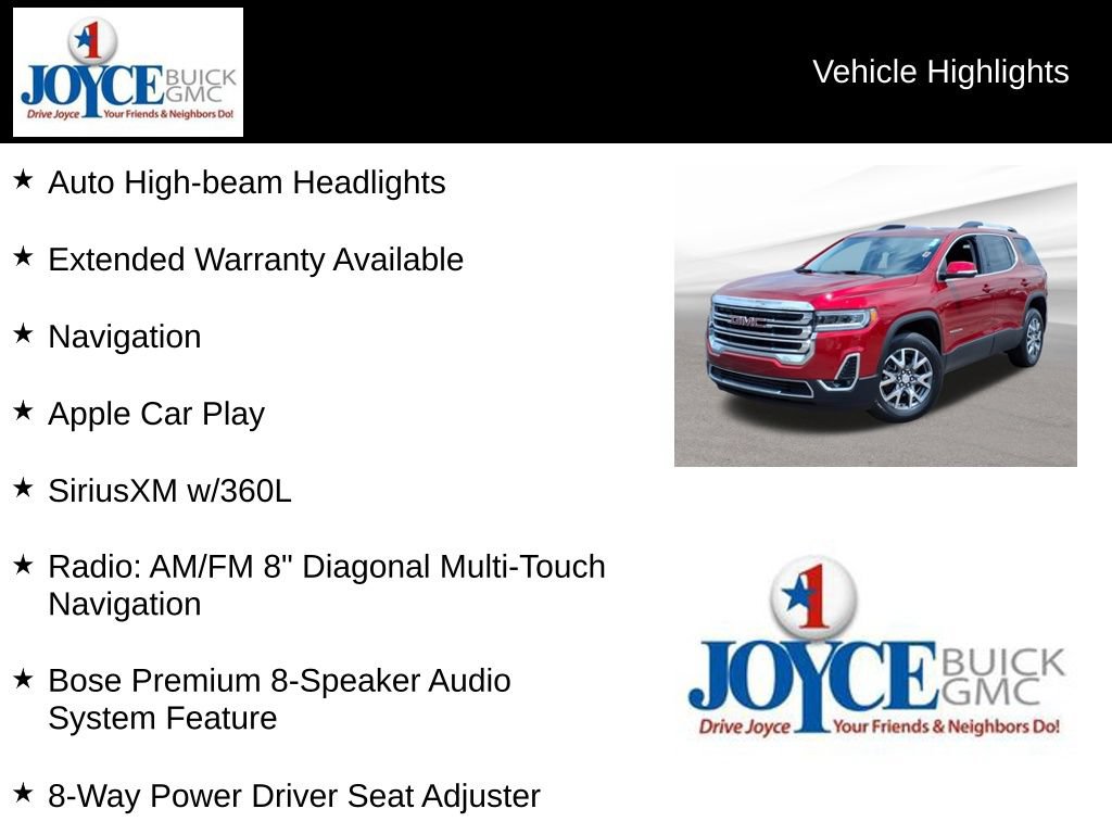 Certified 2023 GMC Acadia SLT FWD image 25