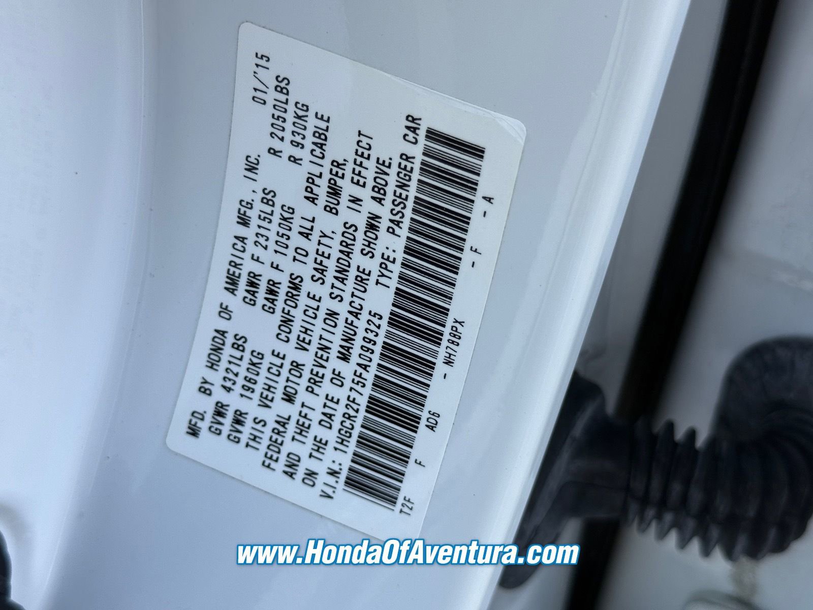 Used 2015 Honda Accord EX image 17