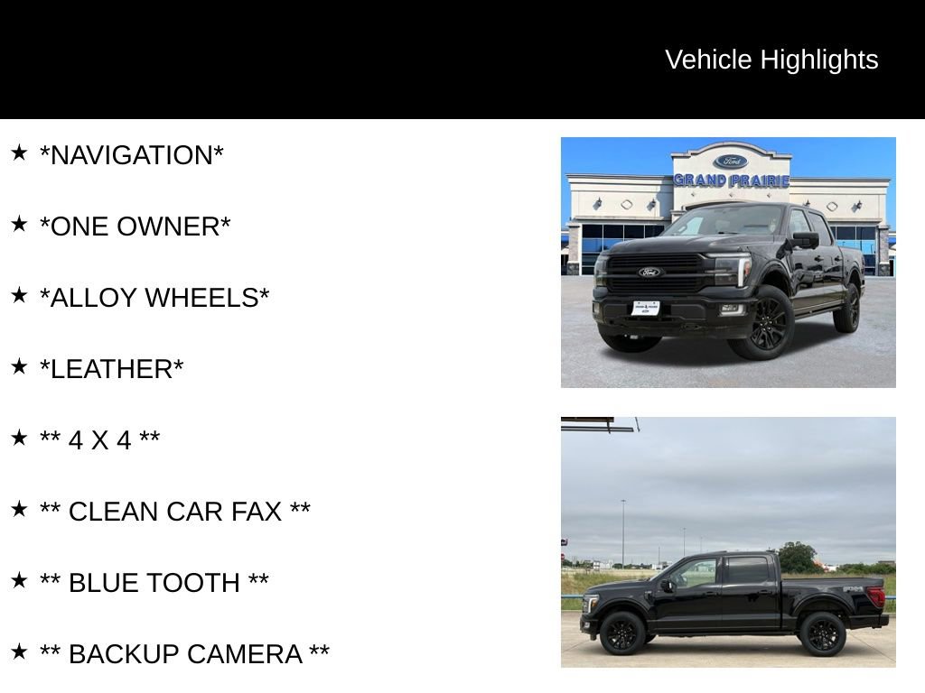 Certified 2024 Ford F150 Platinum w/ Equipment Group 702A High AWD/4WD image 4