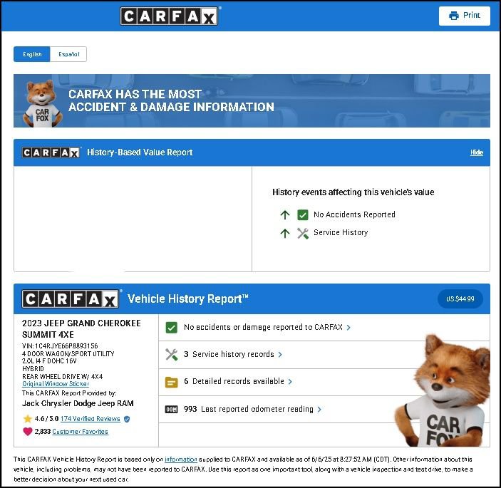 Used 2023 Jeep Grand Cherokee Summit w/ Luxury Tech Group V image 11