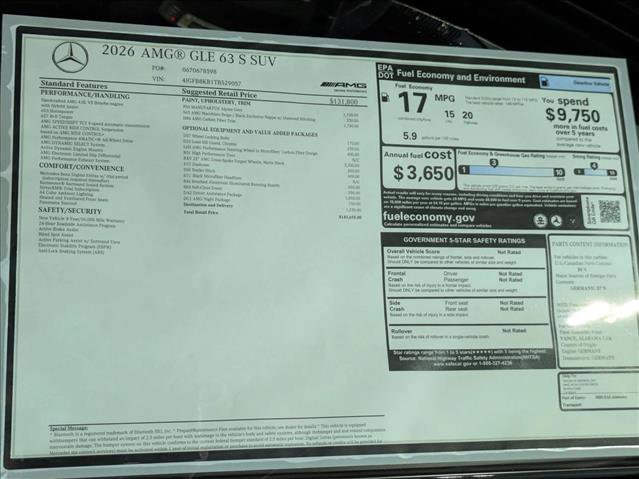 New 2026 Mercedes-Benz GLE 63 AMG S image 21