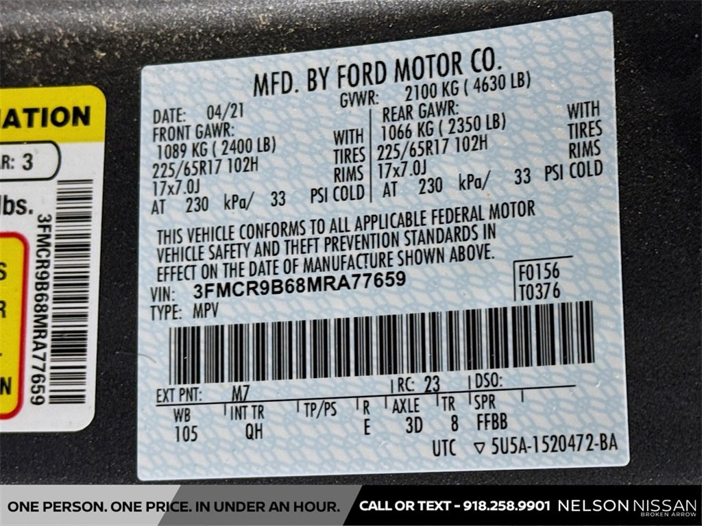 Used 2021 Ford Bronco Sport Big Bend image 30