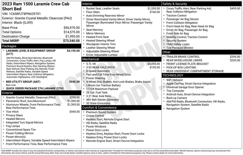 Used 2023 RAM 1500 Laramie image 41