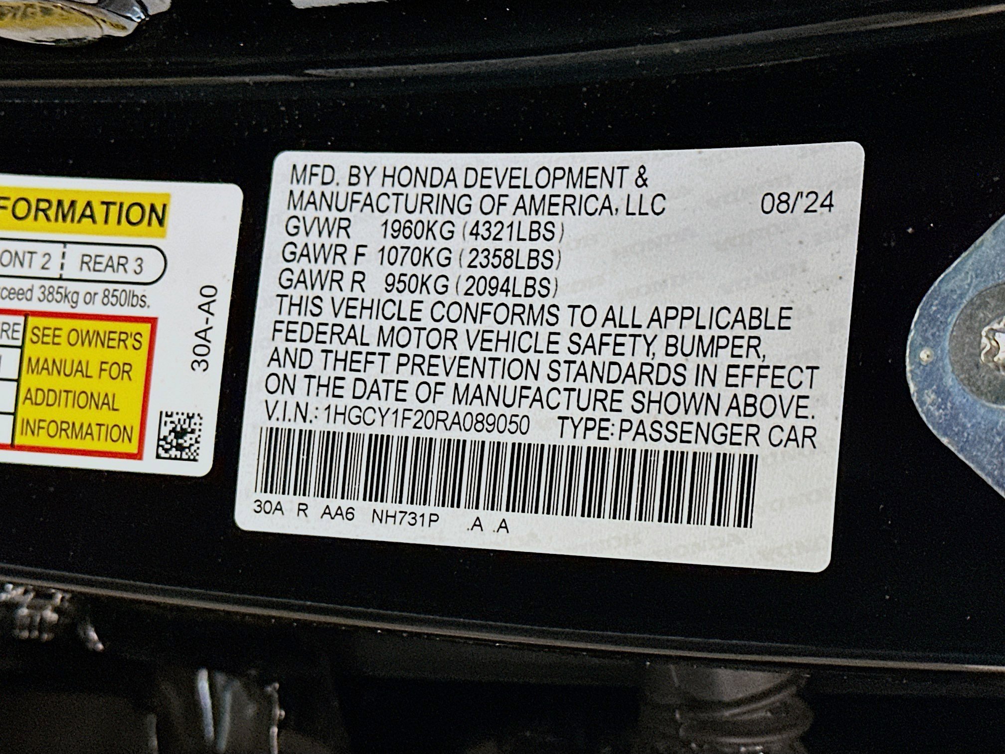 Used 2024 Honda Accord LX image 12