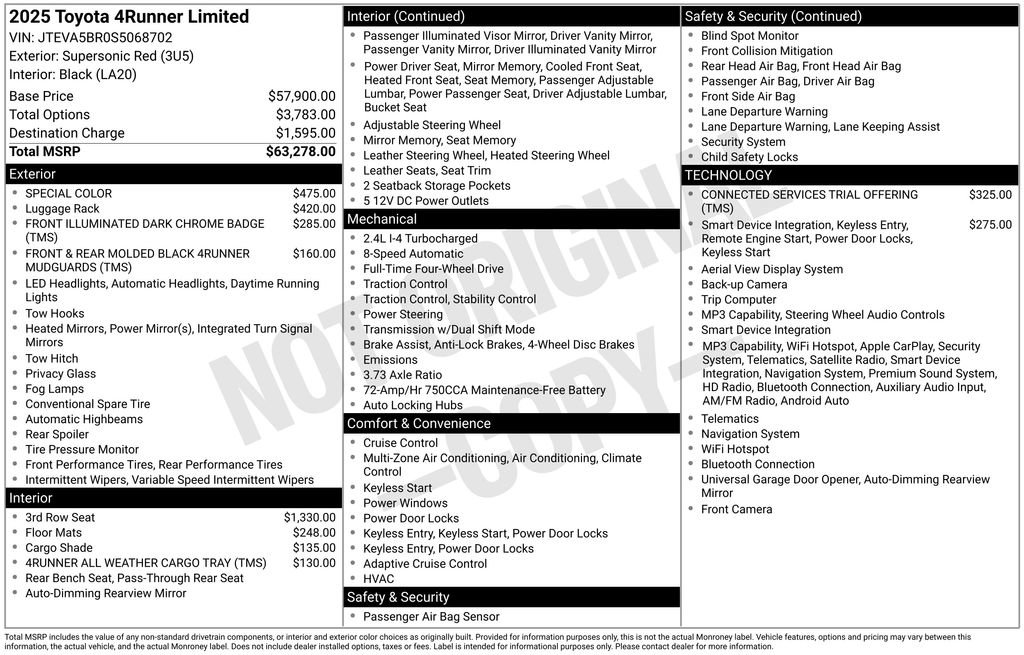 Used 2025 Toyota 4Runner Limited AWD/4WD image 7