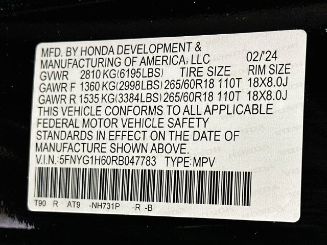 Certified 2024 Honda Pilot TrailSport image 37