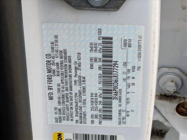 Used 2020 Ford Fusion SEL FWD image 27