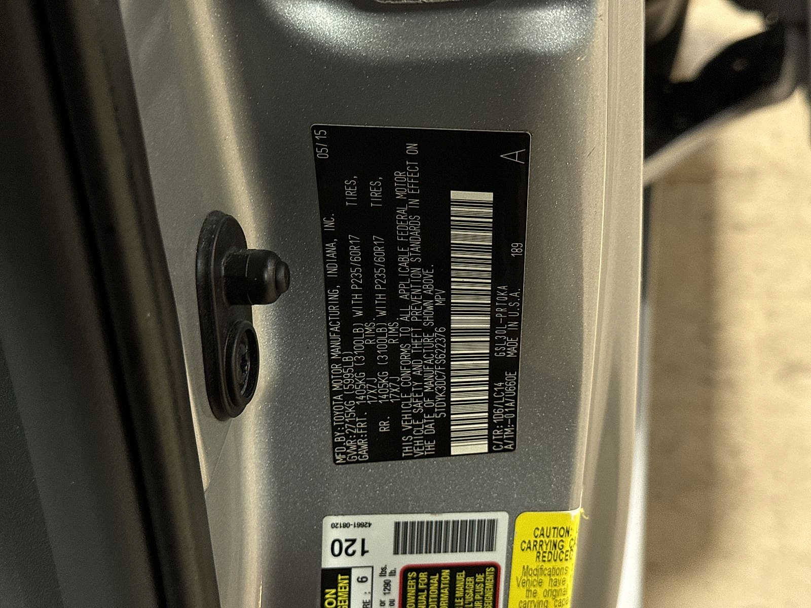 Used 2015 Toyota Sienna XLE w/ XLE Navigation Package FWD image 14
