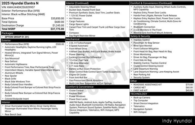 Certified 2025 Hyundai Elantra N image 55