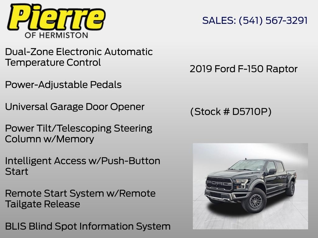 Used 2019 Ford F150 Raptor w/ Equipment Group 802A Luxury AWD/4WD image 36
