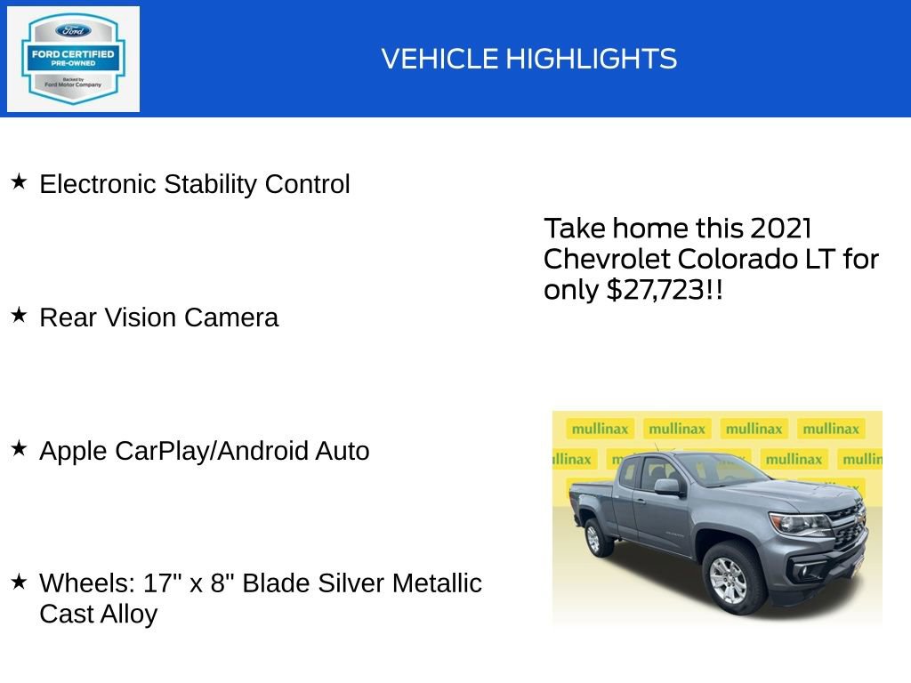 Used 2021 Chevrolet Colorado LT w/ LT Convenience Package AWD/4WD image 19