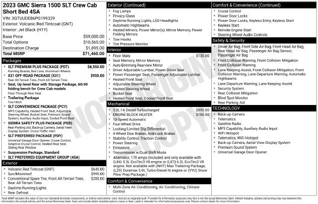 Certified 2023 GMC Sierra 1500 SLT w/ SLT Premium Plus Package AWD/4WD image 52
