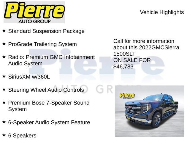 Used 2022 GMC Sierra 1500 SLT w/ SLT Premium Plus Package AWD/4WD image 14