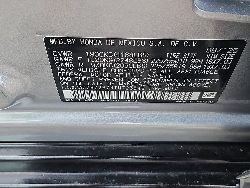 Used 2026 Honda HR-V EX-L image 14