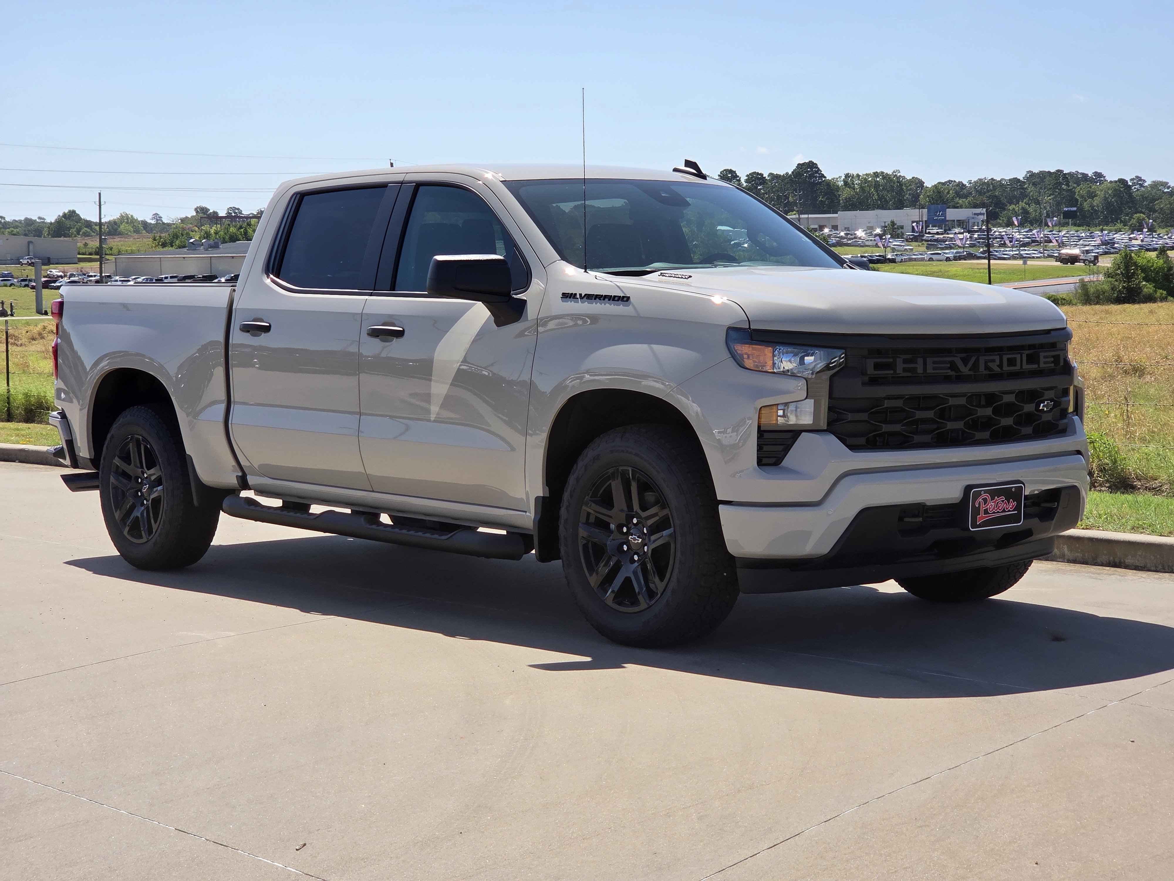 New 2026 Chevrolet Silverado 1500 Custom w/ Turbomax Blackout Package RWD image 1