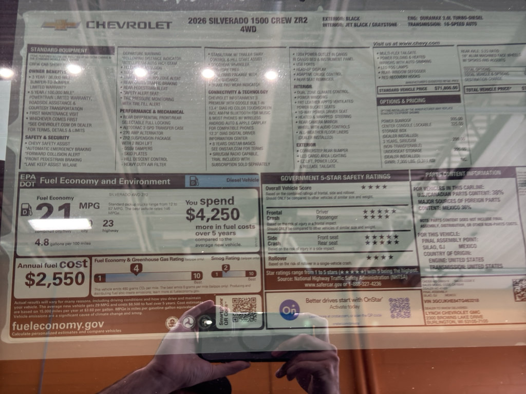 New 2026 Chevrolet Silverado 1500 ZR2 AWD/4WD image 42