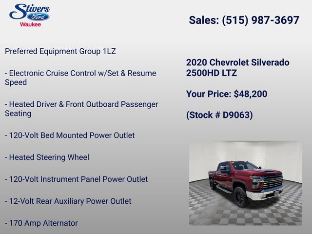Used 2020 Chevrolet Silverado 2500 LTZ w/ LTZ Plus Package AWD/4WD image 28