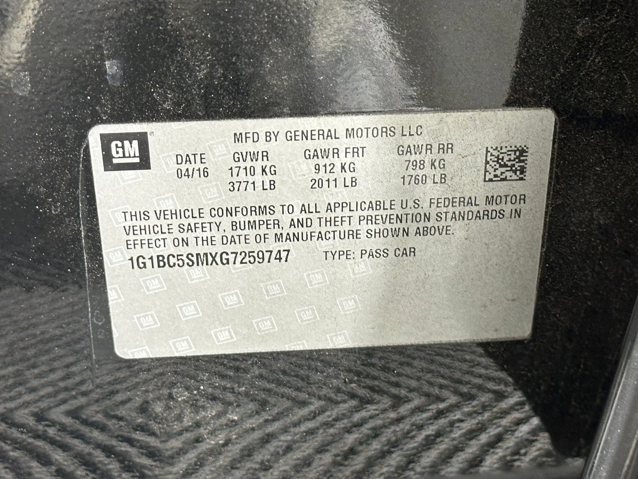 Used 2016 Chevrolet Cruze LS image 18