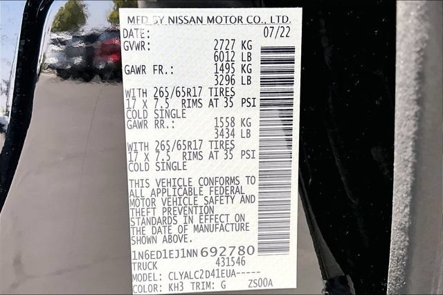 Certified 2022 Nissan Frontier SV RWD image 19