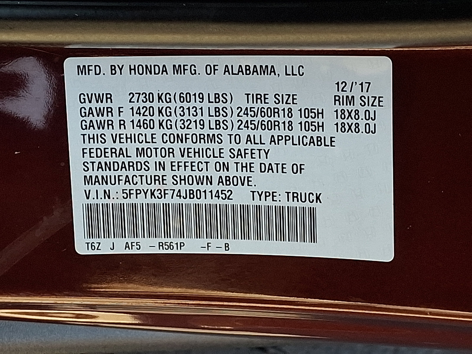 Used 2018 Honda Ridgeline RTL-E image 30