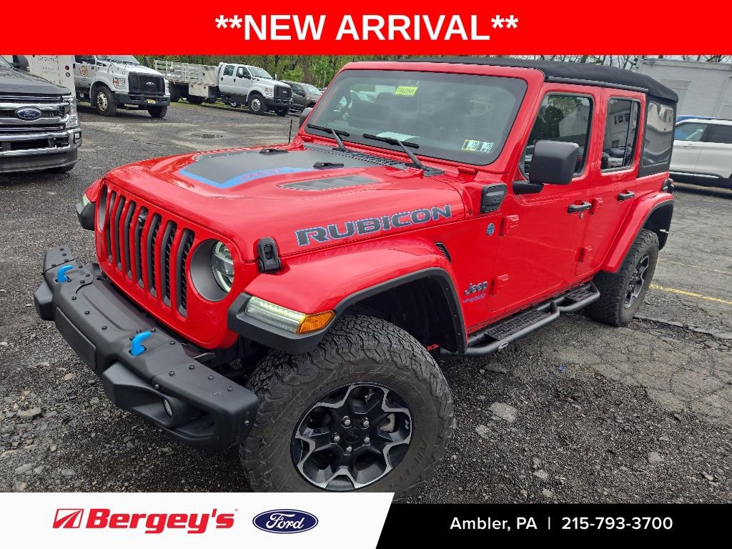 Used 2021 Jeep Wrangler Unlimited Rubicon 4xe w/ Steel Bumper Group