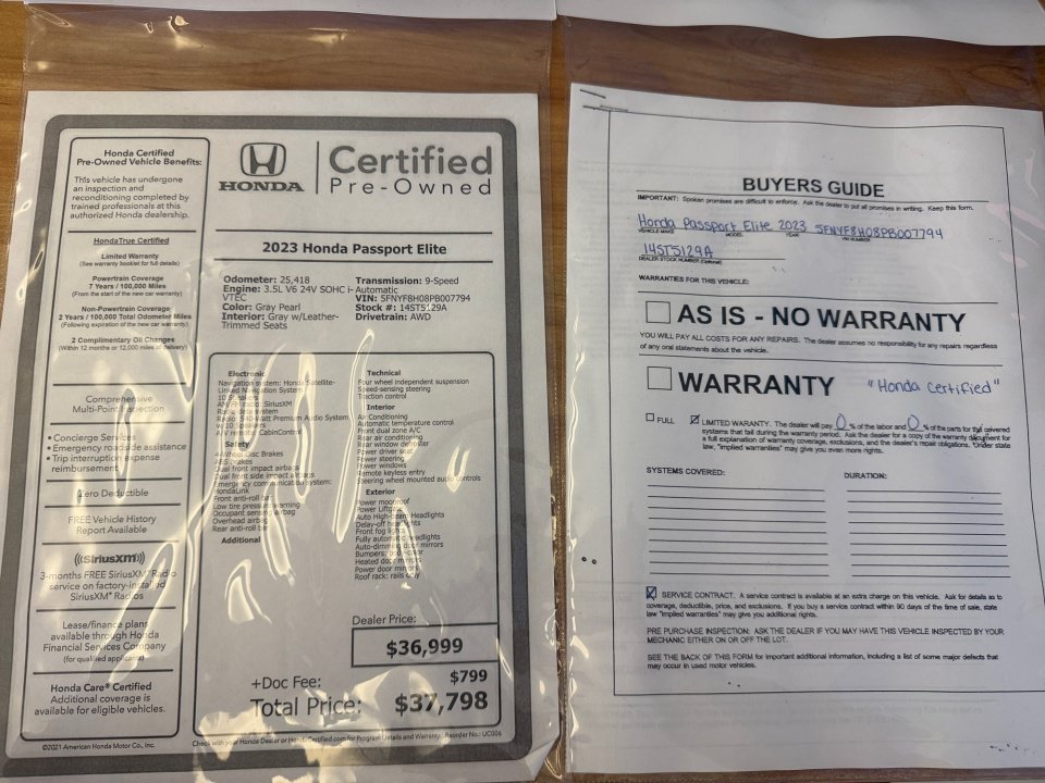 Certified 2023 Honda Passport Elite image 33
