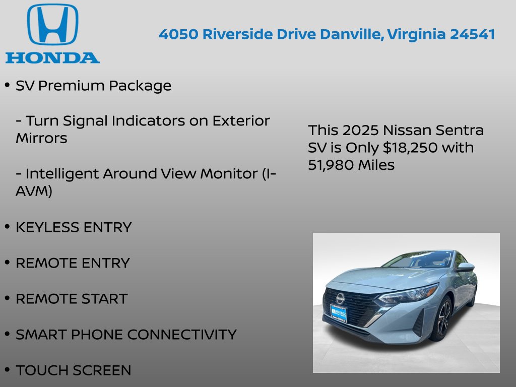 Used 2025 Nissan Sentra SV FWD image 12