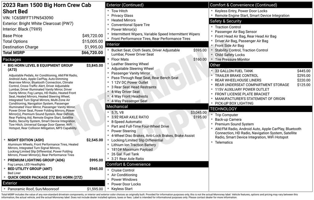 Used 2023 RAM 1500 Big Horn AWD/4WD image 15