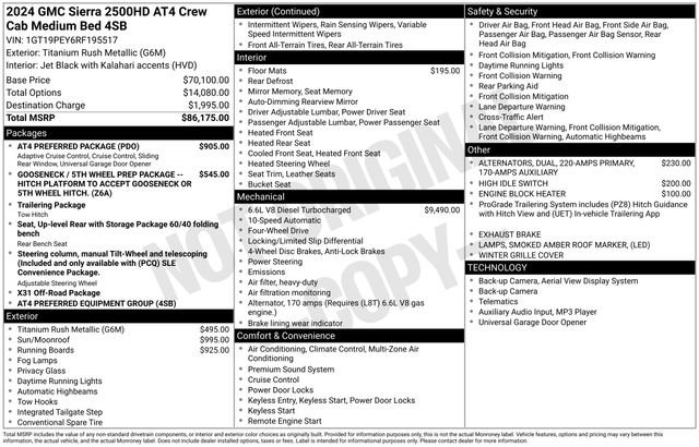 Used 2024 GMC Sierra 2500 AT4 w/ AT4 Preferred Package image 45