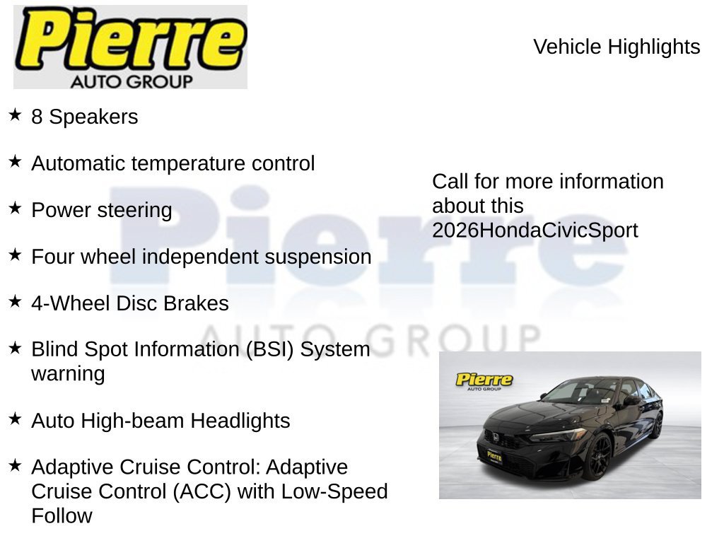 Used 2026 Honda Civic Sport image 7