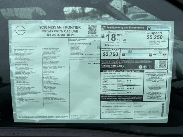 New 2026 Nissan Frontier PRO-4X w/ Tow Package AWD/4WD image 29