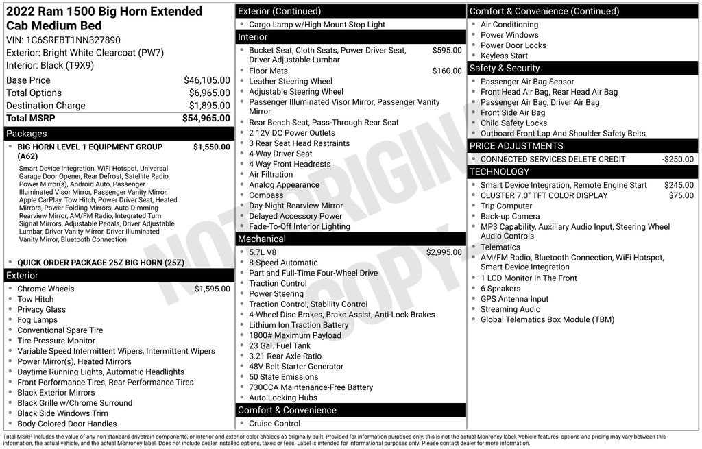 Certified 2022 RAM 1500 Big Horn AWD/4WD image 40