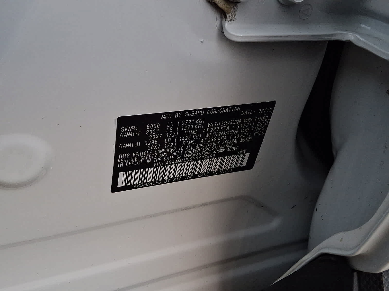 Used 2023 Subaru Ascent Limited w/ Technology Package AWD/4WD image 30