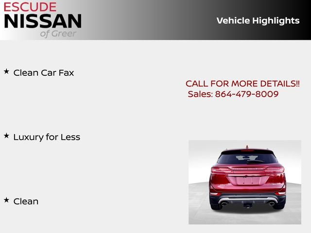 Used 2015 Lincoln MKC AWD w/ Equipment Group 102A Reserve image 5