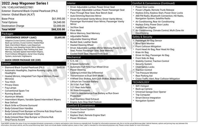 Used 2022 Jeep Wagoneer Series I w/ Convenience Group I image 6