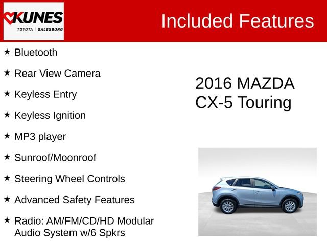 Used 2016 MAZDA CX-5 Touring w/ Bose/Moonroof Package FWD image 2